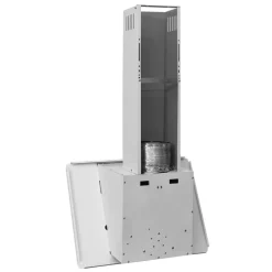 vidaXL Campana extractora acero inoxidable vidrio templado 60cm Blanco