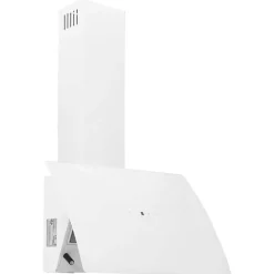 vidaXL Campana extractora de pared acero vidrio templado 60 cm Blanco