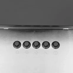 vidaXL Cocina Y Comedor-Campana extractora acero inox y vidrio templado 60 cm