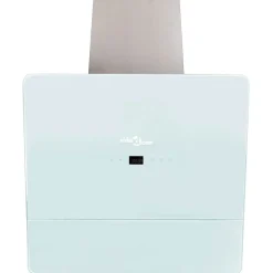 vidaXL Campana extractora cristal templado 600 mm Blanco Discount