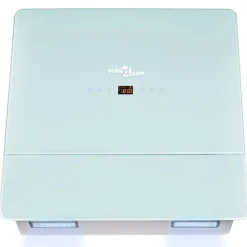vidaXL Campana extractora cristal templado 600 mm Blanco Discount