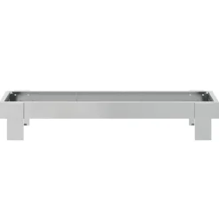 vidaXL Canalón de alimentación para pollos Plateado 80 x 28 x 13.5 cm Acero galvanizado Sale