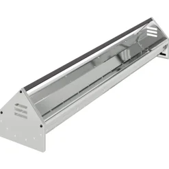 vidaXL Canalón de alimentación para pollos Plateado 108 x 20,5 x 20 cm Acero galvanizado Discount