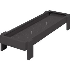 vidaXL Canalón de alimentación para pollos 80 x 28 x 13.5 cm Negro Online