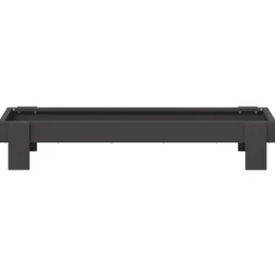 vidaXL Canalón de alimentación para pollos 80 x 28 x 13.5 cm Negro Online