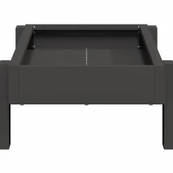 vidaXL Canalón de alimentación para pollos 80 x 28 x 13.5 cm Negro Online