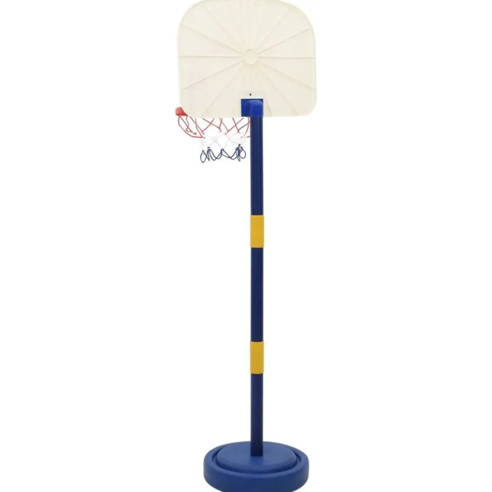 vidaXL Juguetes-Canasta de baloncesto ajustable con pelota y bomba 90/121 cm