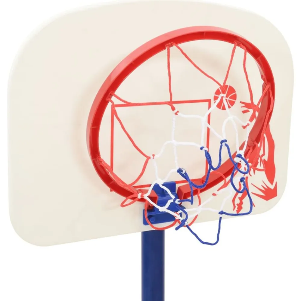 vidaXL Juguetes-Canasta de baloncesto ajustable con pelota y bomba 90/121 cm