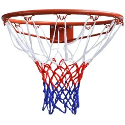 vidaXL Canasta de baloncesto con red 45 cm Naranja Discount