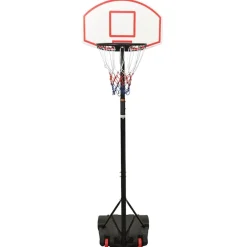vidaXL Canasta de baloncesto polietileno 216-250 cm Blanco Sale