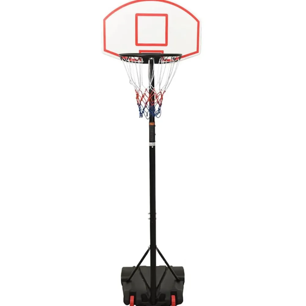 vidaXL Canasta de baloncesto polietileno 216-250 cm Blanco Sale