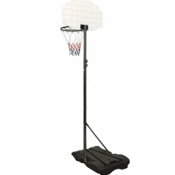 vidaXL Canasta de baloncesto polietileno 216-250 cm Blanco Sale