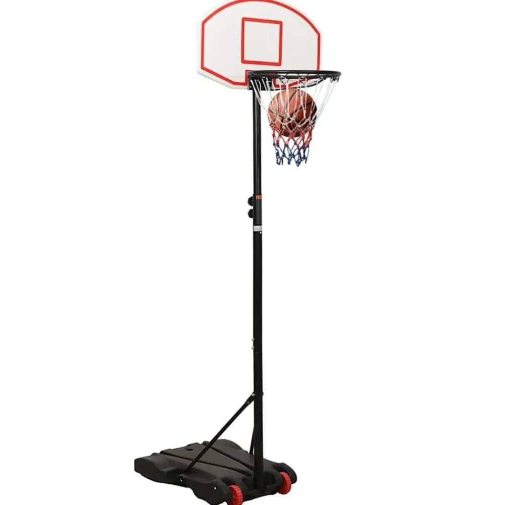 vidaXL Canasta de baloncesto polietileno 216-250 cm Blanco Sale