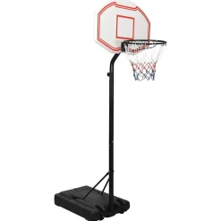 vidaXL Canasta de baloncesto polietileno 237-307 cm Blanco Outlet