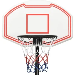 vidaXL Canasta de baloncesto polietileno 237-307 cm Blanco Outlet