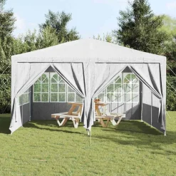 vidaXL Jardín-Carpa de Fiesta 400 x 400 x 266 cm Polietileno