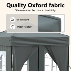 vidaXL Jardín-Carpa de fiesta plegable con paredes laterales 2x2 m