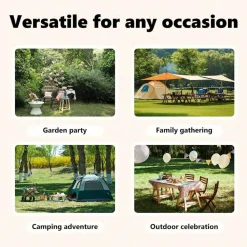 vidaXL Jardín-Carpa de fiesta plegable con paredes laterales 2x2 m