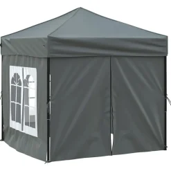 vidaXL Jardín-Carpa de fiesta plegable con paredes laterales 2x2 m