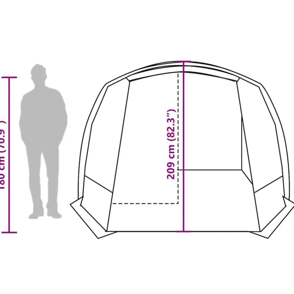 vidaXL Actividades Al Aire Libre-Carpa para coche impermeable
