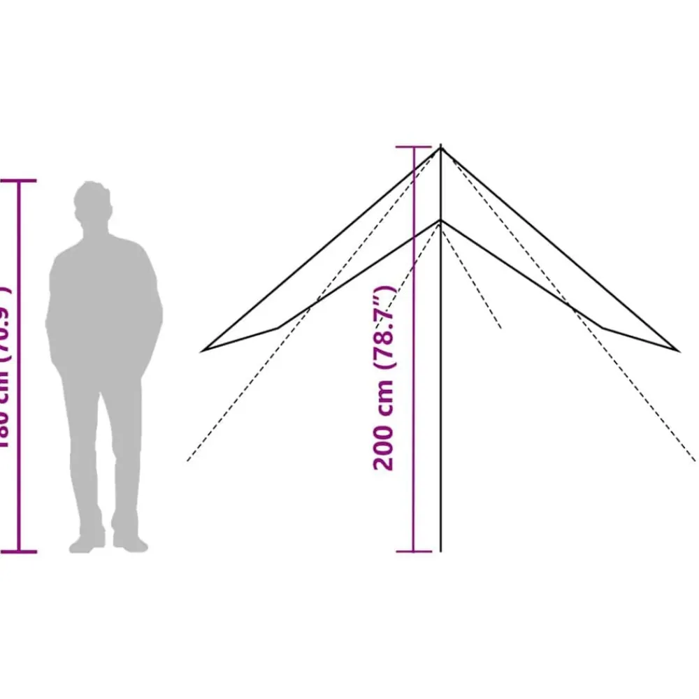 vidaXL Actividades Al Aire Libre-Carpa para coche impermeable