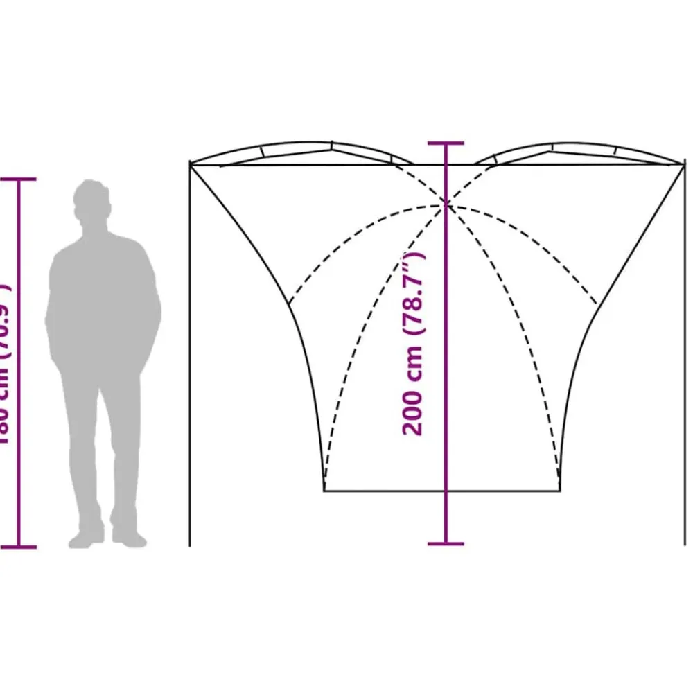 vidaXL Actividades Al Aire Libre-Carpa para coche impermeable