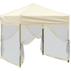 vidaXL Jardín-Carpa para fiestas plegable con paredes laterales 2x2 m