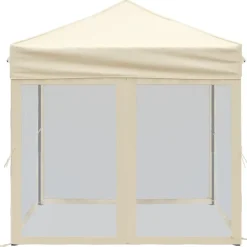 vidaXL Jardín-Carpa para fiestas plegable con paredes laterales 2x2 m