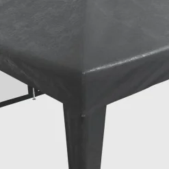 vidaXL Jardín-Carpa para fiestas 12 paredes de malla HDPE gris 8x4m