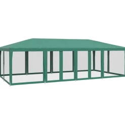 vidaXL Jardín-Carpa para fiestas con 12 paredes de malla HDPE 8x4 m