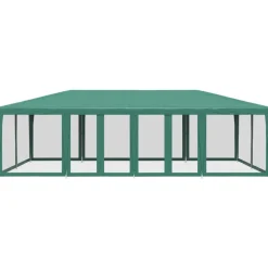 vidaXL Jardín-Carpa para fiestas con 12 paredes de malla HDPE 8x4 m