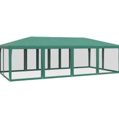vidaXL Jardín-Carpa para fiestas con 12 paredes de malla HDPE 8x4 m