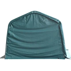 vidaXL Agricultura-Carpa para ganado desmontable PVC verde oscuro 550g/m² 3,3x3,2m
