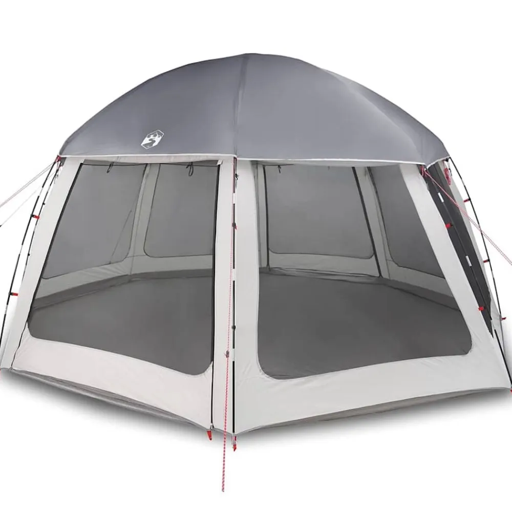 vidaXL Carpa para piscina con desmontables y paredes azul 510x510 cm Gris Best