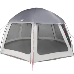 vidaXL Carpa para piscina con desmontables y paredes azul 510x510 cm Gris Best