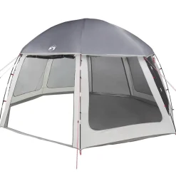 vidaXL Carpa para piscina con desmontables y paredes azul 510x510 cm Gris Best