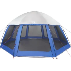 vidaXL Carpa para piscina con desmontables y paredes azul 510x510 cm Azul celeste Discount
