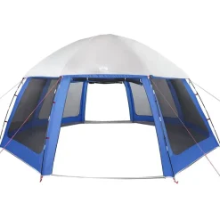 vidaXL Carpa para piscina con desmontables y paredes azul 510x510 cm Azul celeste Discount