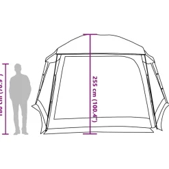 vidaXL Actividades Al Aire Libre-Carpa para piscina con desmontables y paredes 512x458 cm