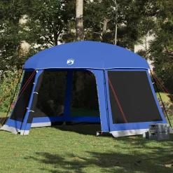 vidaXL Carpa para piscina con desmontables y paredes azul 512x458 cm Azul celeste Outlet