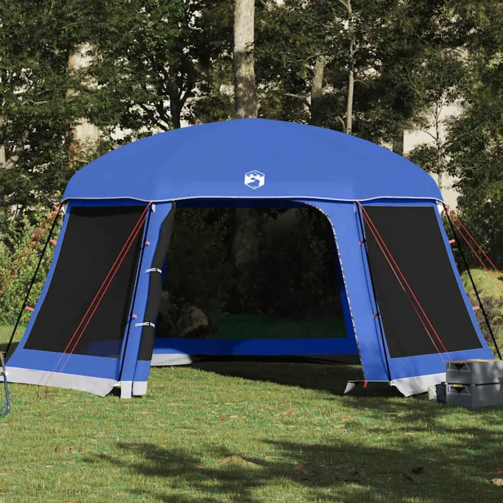 vidaXL Carpa para piscina con desmontables y paredes azul 512x458 cm Azul celeste Outlet