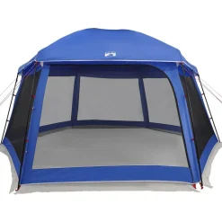 vidaXL Carpa para piscina con desmontables y paredes azul 512x458 cm Azul celeste Outlet