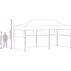 vidaXL Jardín-Carpa plegable Pop-up 3x6 m
