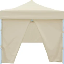 vidaXL Carpa plegable Pop-up con 8 paredes laterales 870x291x315 cm Crema Discount