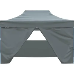 vidaXL Carpa plegable profesional 4 paredes acero gris 3x4 m Antracita Online
