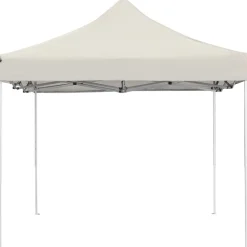 vidaXL Carpa plegable profesional de aluminio 4,5x3 m Crema Clearance