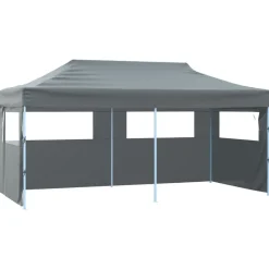 vidaXL Jardín-Carpa plegable profesional con 4 paredes acero 3x6 m