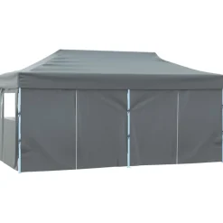 vidaXL Jardín-Carpa plegable profesional con 4 paredes acero 3x6 m