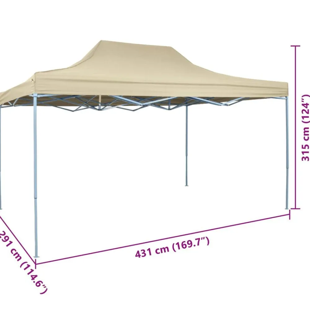vidaXL Jardín-Carpa pleglable Pop-up 3x4,5 m blanco