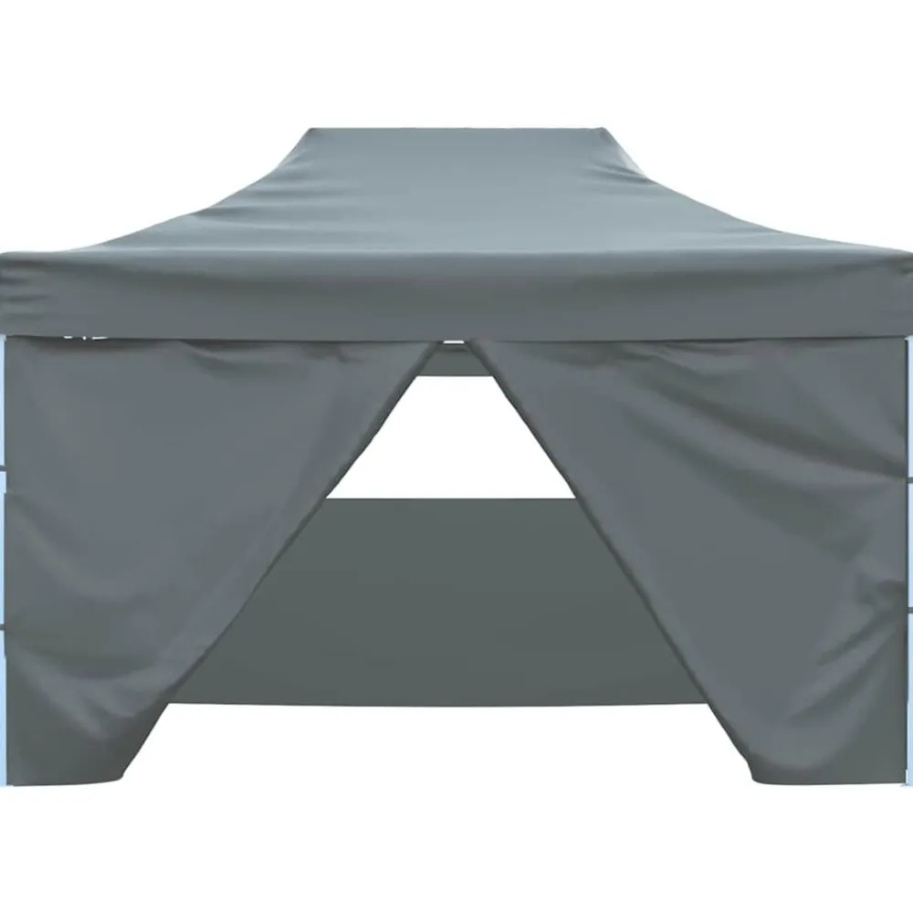 vidaXL Jardín-Carpa pleglable Pop-up con 4 paredes 3x4,5 m gris